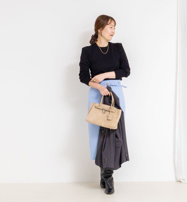 NOLLEY'S sophi「【MARILYN MOON/マリリーンムーン】14G wool modern sleeve top」|ニット・セーター|