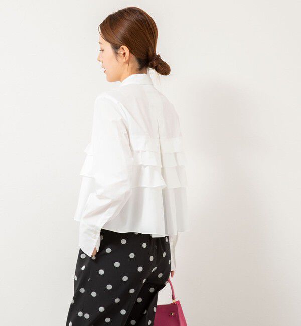 NOLLEY'S「【MARILYN MOON/マリリーンムーン】layered raffle blouse」|シャツ・ブラウス|