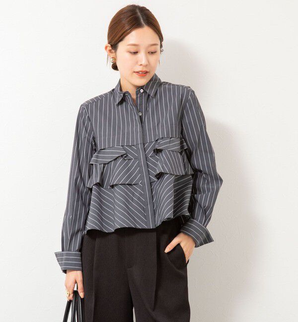 NOLLEY'S「【MARILYN MOON/マリリーンムーン】layered raffle blouse」|シャツ・ブラウス|