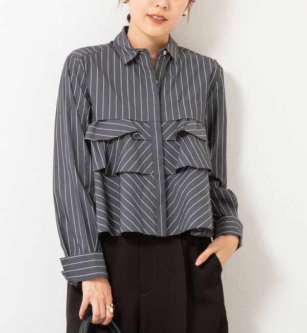 NOLLEY'S「【MARILYN MOON/マリリーンムーン】layered raffle blouse」|シャツ・ブラウス|