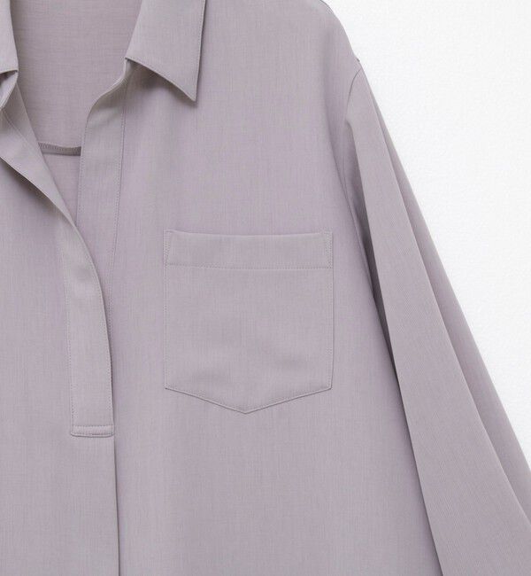 NOLLEY'S sophi「ウォッシャブルツイルロングシャツワンピース」|ワンピース|