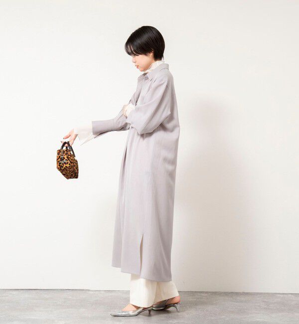 NOLLEY'S sophi「ウォッシャブルツイルロングシャツワンピース」|ワンピース|