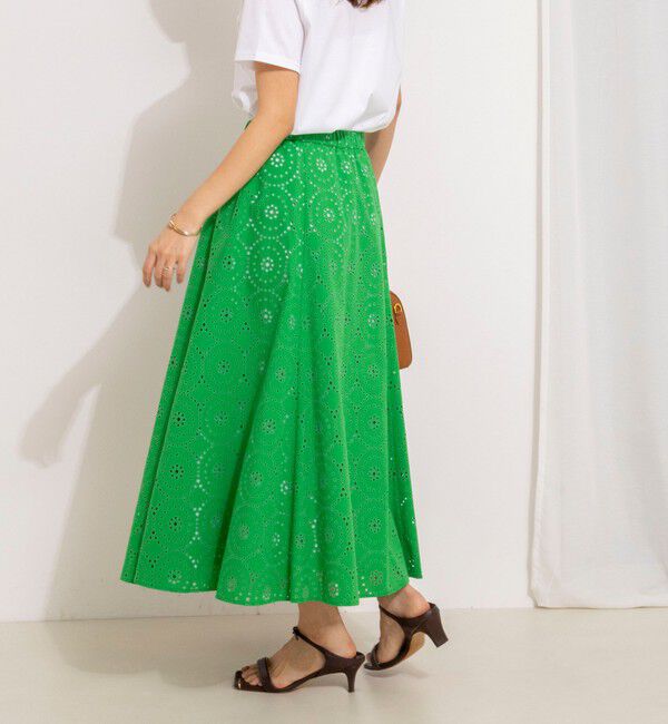 NOLLEY'S「《セットアップ対応》ウォッシャブルレースフレアスカート」|フレア|