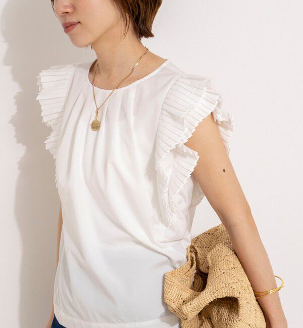 NOLLEY'S「ウォッシャブル高機能袖プリーツブラウス」|シャツ・ブラウス|