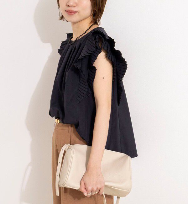 NOLLEY'S「ウォッシャブル高機能袖プリーツブラウス」|シャツ・ブラウス|