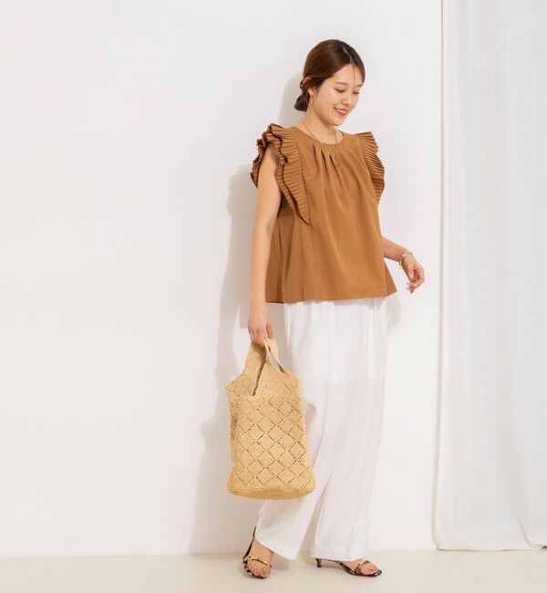 NOLLEY'S「ウォッシャブル高機能袖プリーツブラウス」|シャツ・ブラウス|