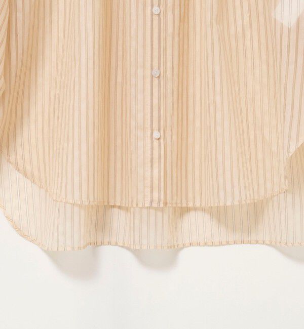 NOLLEY'S「ウォッシャブルサイドボタンシアーブラウス」|シャツ・ブラウス|