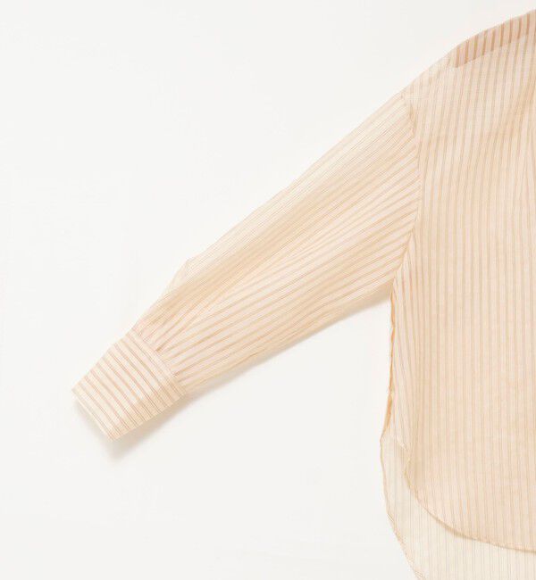 NOLLEY'S「ウォッシャブルサイドボタンシアーブラウス」|シャツ・ブラウス|