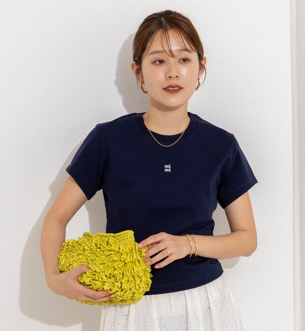 NOLLEY'S「【nolnol/ノルノル】ウォッシャブルクルーネックTee」|Tシャツ・カットソー|