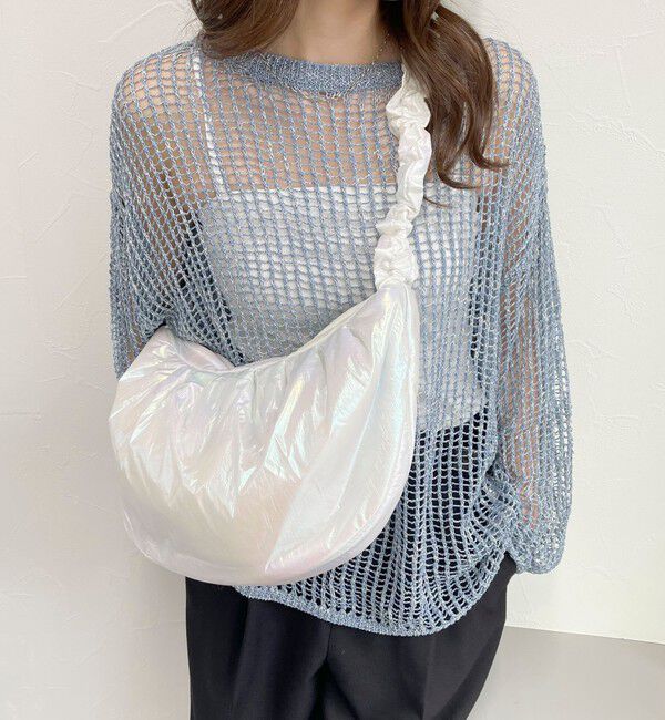 fredy emue「ソフトパテッドシャーリングショルダーバッグ」|ショルダー・メッセンジャー|