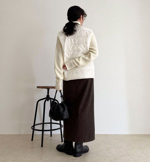 fredy emue「【TAION/タイオン】別注HI NECK DOWN JACKET+SLEEVE KNIT」|ダウン|