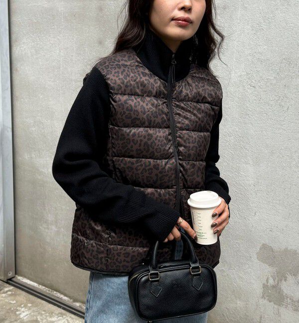 fredy emue「【TAION/タイオン】別注HI NECK DOWN JACKET+SLEEVE KNIT」|ダウン|