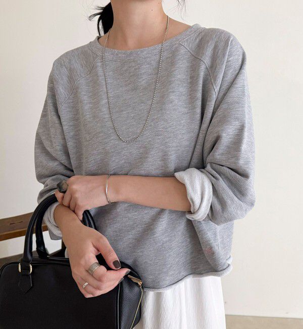 fredy emue「ミニ裏毛クロップドスウェットプルオーバー」|スウェット・ジャージ|グレー