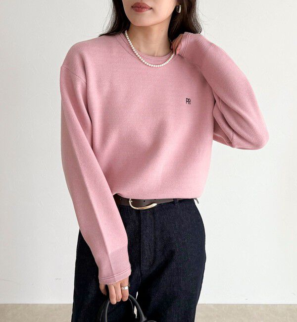 fredy emue「FR刺繍スウェットニットプルオーバー」|ニット・セーター|