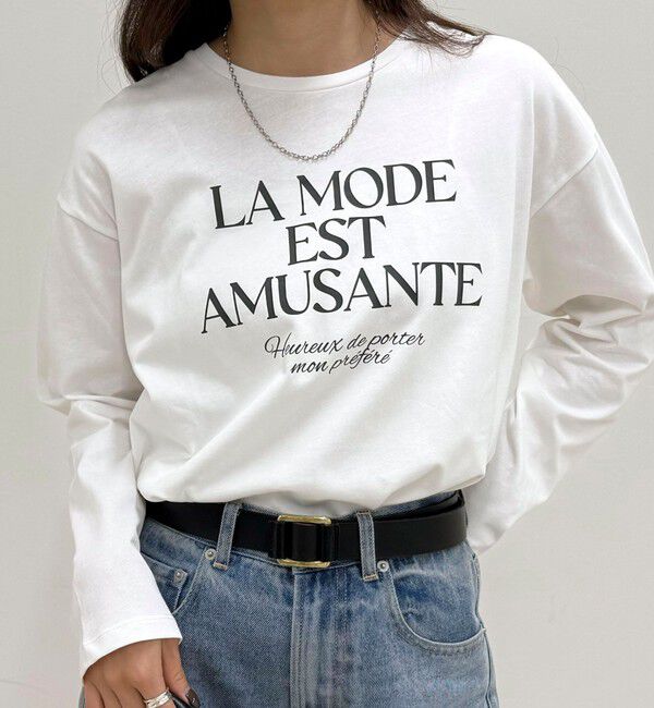 fredy emue「ロゴプリントロンTシャツ」|Tシャツ・カットソー|