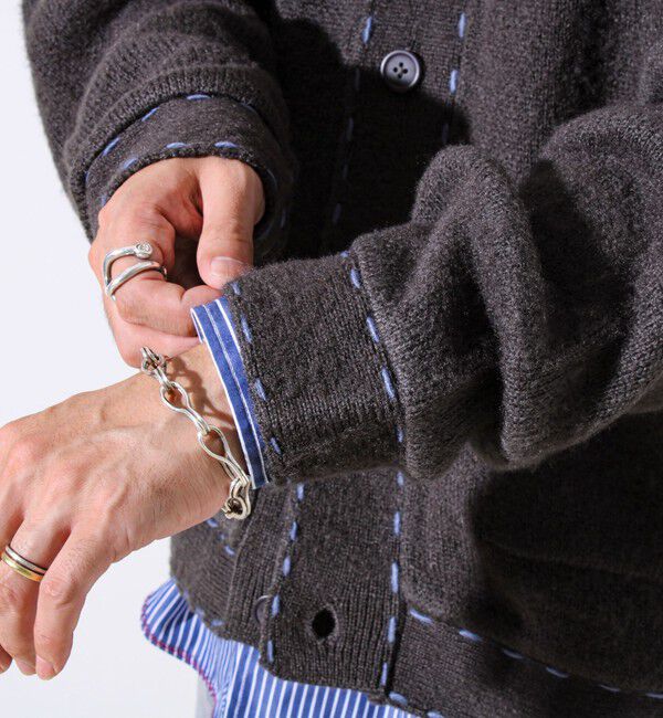 GLOSTER「【ユニセックス対応】ハンドステッチニットジャケット」|カーディガン|