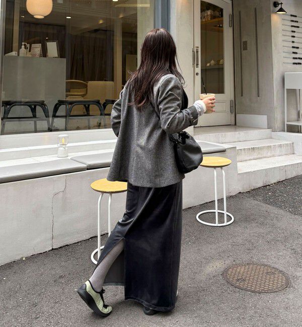 fredy emue「《セットアップ対応》ツィードオーバージャケット」|テーラードジャケット|