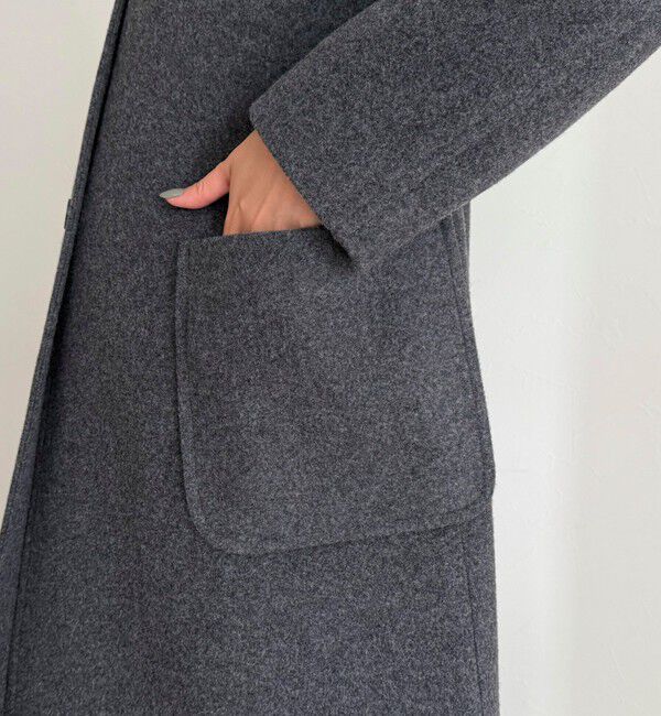 fredy emue「Super100ステンカラーミドルコート」|ダッフルコート|