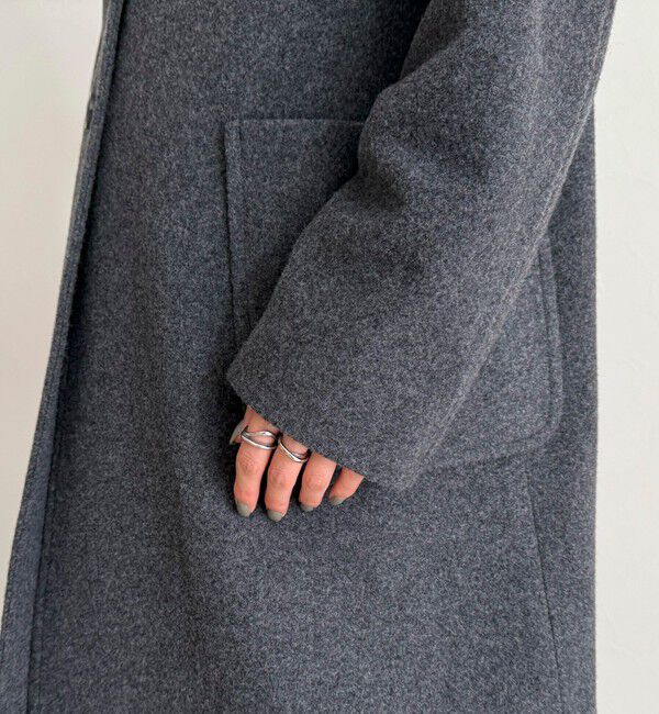 fredy emue「Super100ステンカラーミドルコート」|ダッフルコート|