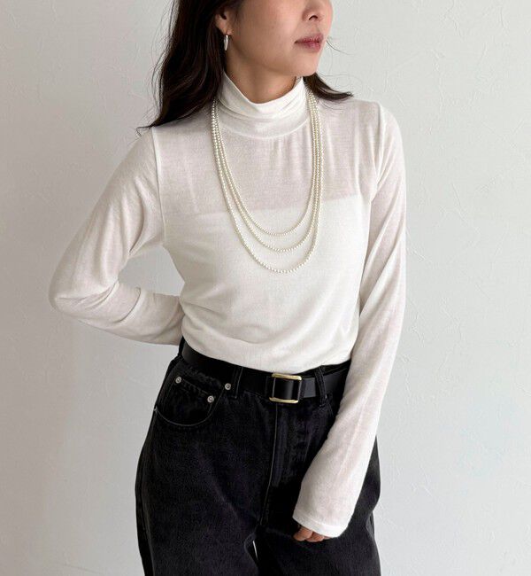 fredy emue「ウールブレンドシアータートルプルオーバー」|ニット・セーター|オフホワイト