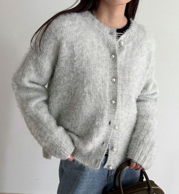 fredy emue「ふわふわ起毛ニットカーディガン」|カーディガン|