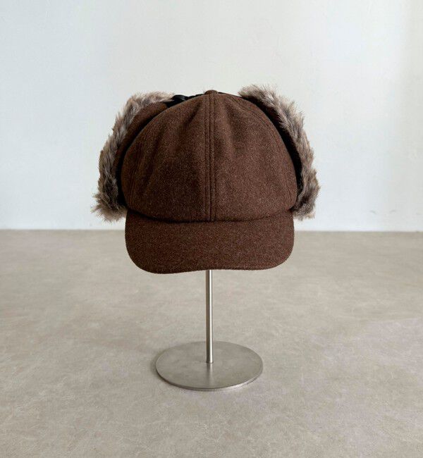 fredy emue「ファーツイードフライトキャップ」|キャップ・キャスケット|