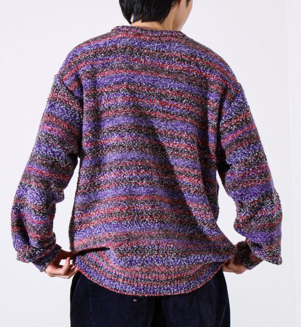 GLOSTER「【ふんわり立体感】グラデーションブークレプルオーバー」|ニット・セーター|