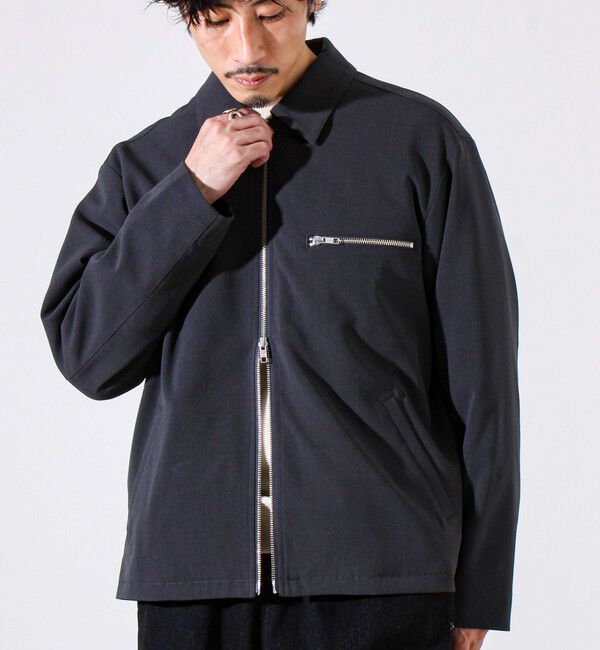 GLOSTER「【セットアップ対応】ウールライクジップジャケット」|ブルゾン・スタジャン|