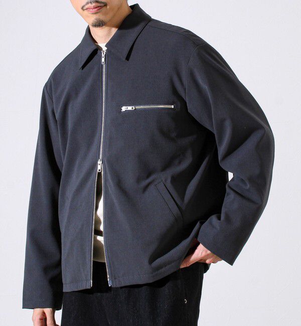GLOSTER「【セットアップ対応】ウールライクジップジャケット」|ブルゾン・スタジャン|