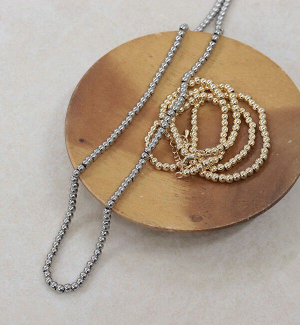 fredy emue「メタルビーズミドルネックレス」|ネックレス|