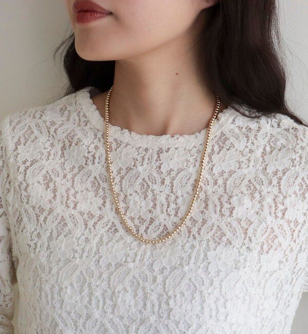 fredy emue「メタルビーズミドルネックレス」|ネックレス|