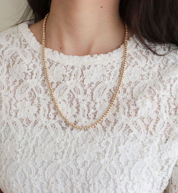 fredy emue「メタルビーズミドルネックレス」|ネックレス|