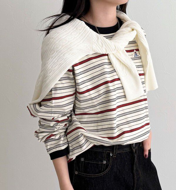 fredy emue「【GEVACO/ゲバコ】ボーダー天竺ベーシックロングスリーブTシャツ」|Tシャツ・カットソー|