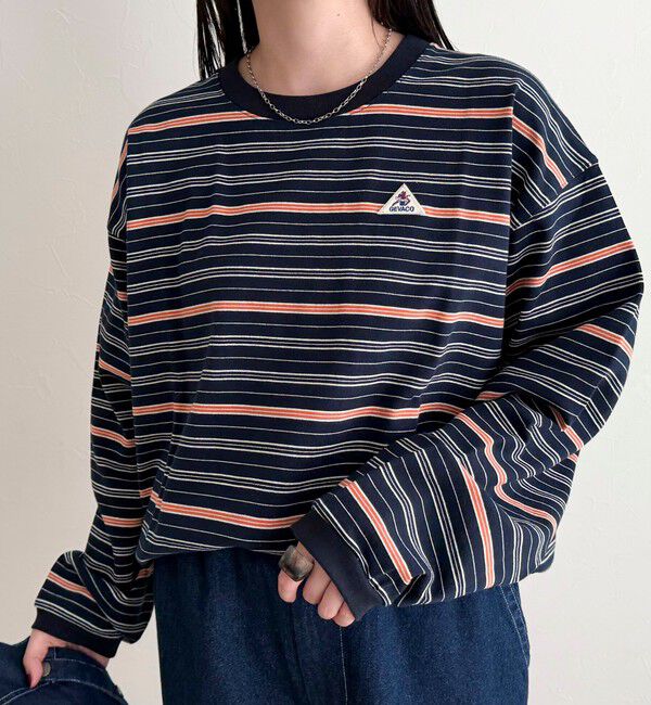 fredy emue「【GEVACO/ゲバコ】ボーダー天竺ベーシックロングスリーブTシャツ」|Tシャツ・カットソー|ブルー系その他