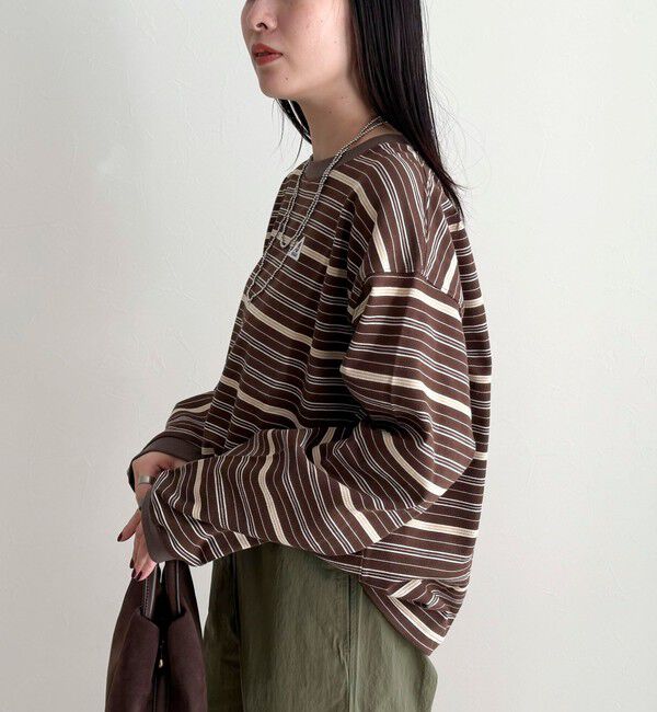 fredy emue「【GEVACO/ゲバコ】ボーダー天竺ベーシックロングスリーブTシャツ」|Tシャツ・カットソー|