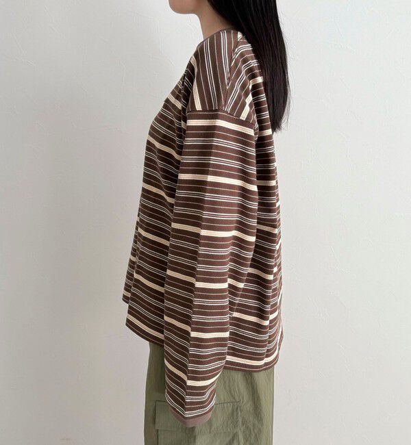 fredy emue「【GEVACO/ゲバコ】ボーダー天竺ベーシックロングスリーブTシャツ」|Tシャツ・カットソー|