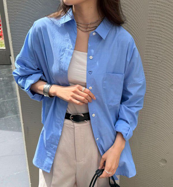 fredy emue「汗染み軽減加工COTTONオーバーシャツ」|シャツ・ブラウス|