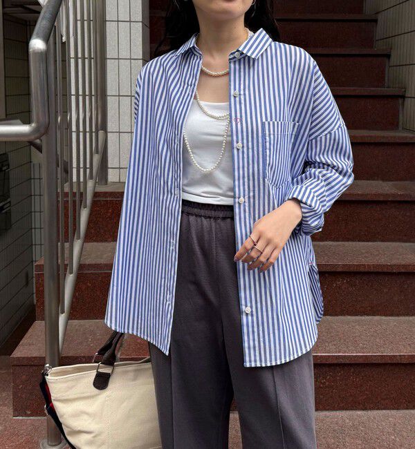 fredy emue「汗染み軽減加工COTTONオーバーシャツ」|シャツ・ブラウス|