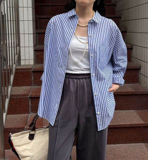 fredy emue「汗染み軽減加工COTTONオーバーシャツ」|シャツ・ブラウス|