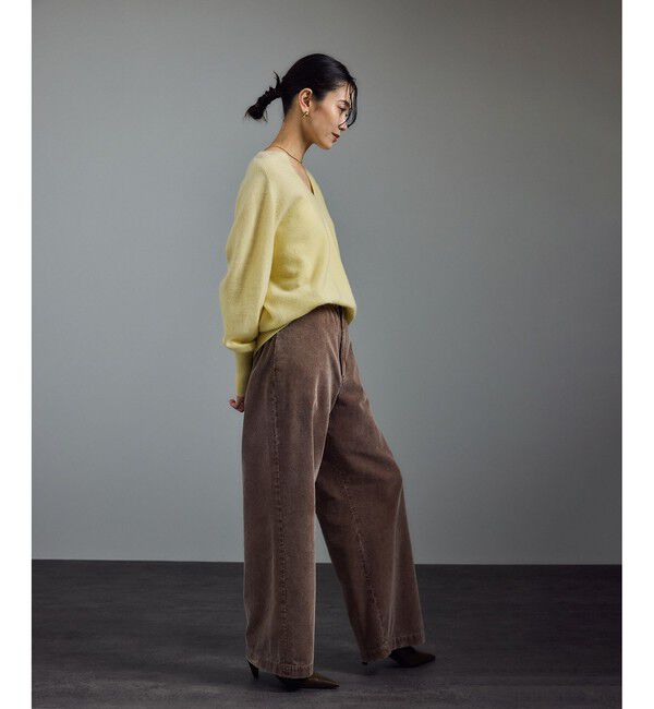 SALON adam et rope'「カシミヤVネックプルオーバー」|ニット・セーター|