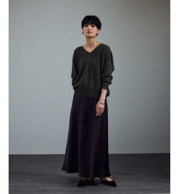 SALON adam et rope'「カシミヤVネックプルオーバー」|ニット・セーター|