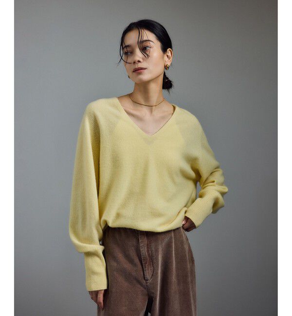 SALON adam et rope'「カシミヤVネックプルオーバー」|ニット・セーター|