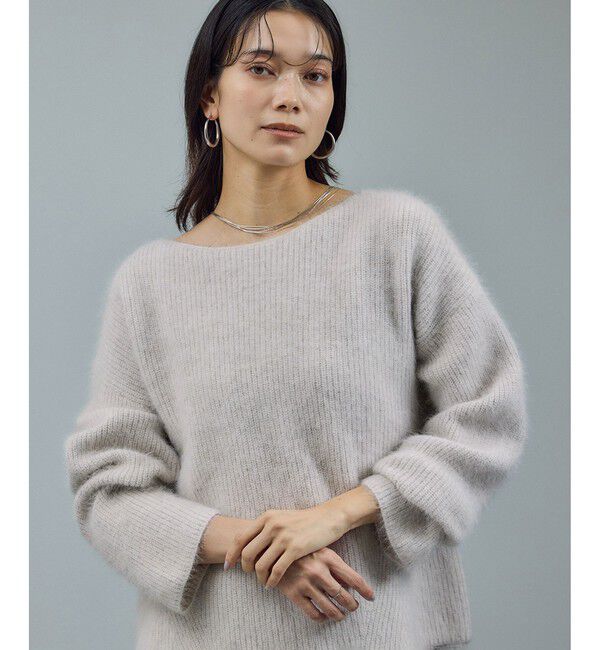 SALON adam et rope'「フォックスウールボリュームスリーブニット」|ニット・セーター|