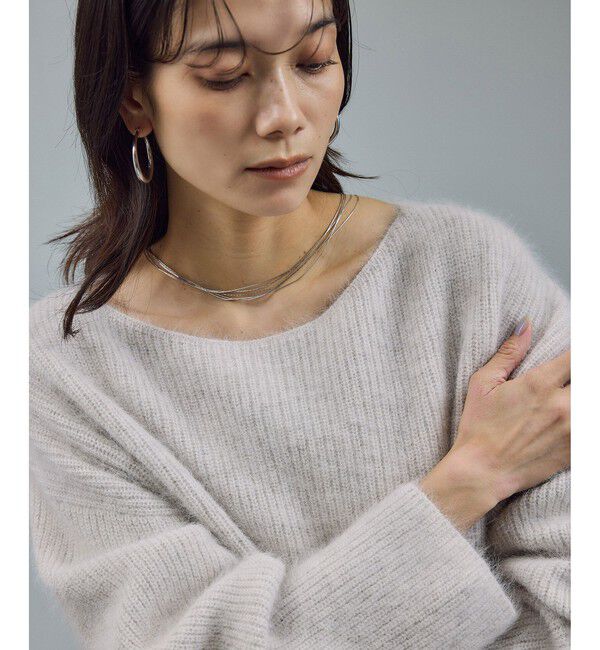 SALON adam et rope'「フォックスウールボリュームスリーブニット」|ニット・セーター|