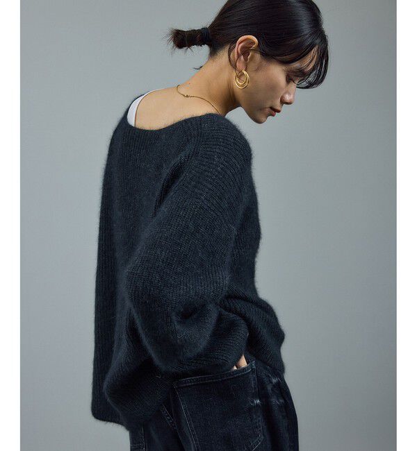 SALON adam et rope'「フォックスウールボリュームスリーブニット」|ニット・セーター|