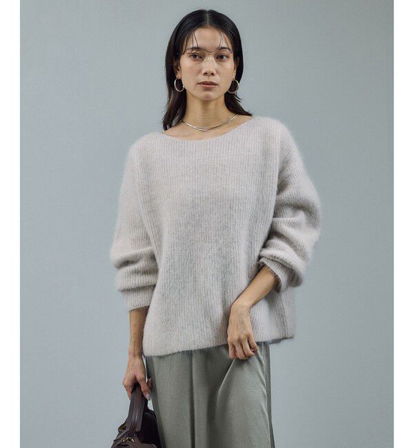 SALON adam et rope'「フォックスウールボリュームスリーブニット」|ニット・セーター|オフホワイト(15)