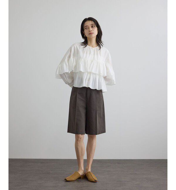 SALON adam et rope'「【WEB限定】エフォートレスハーフパンツ」|チノ|