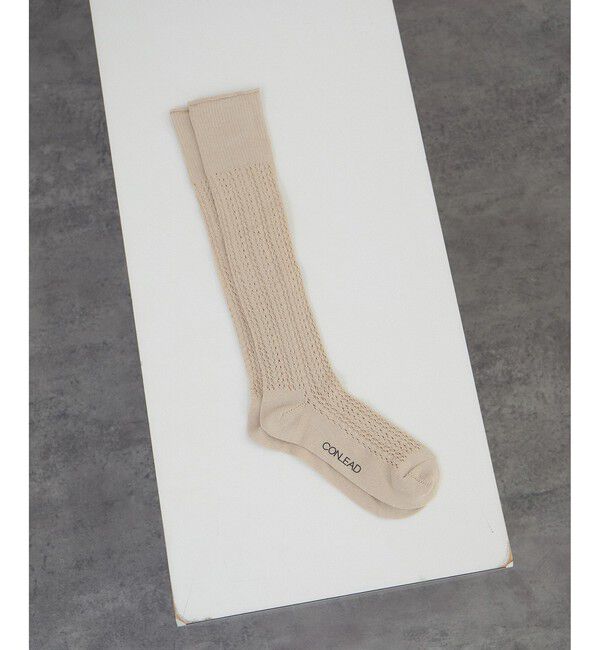 SALON adam et rope'「【CONLEAD（コンリード）】Lace Long」|ソックス|ベージュ系(28)