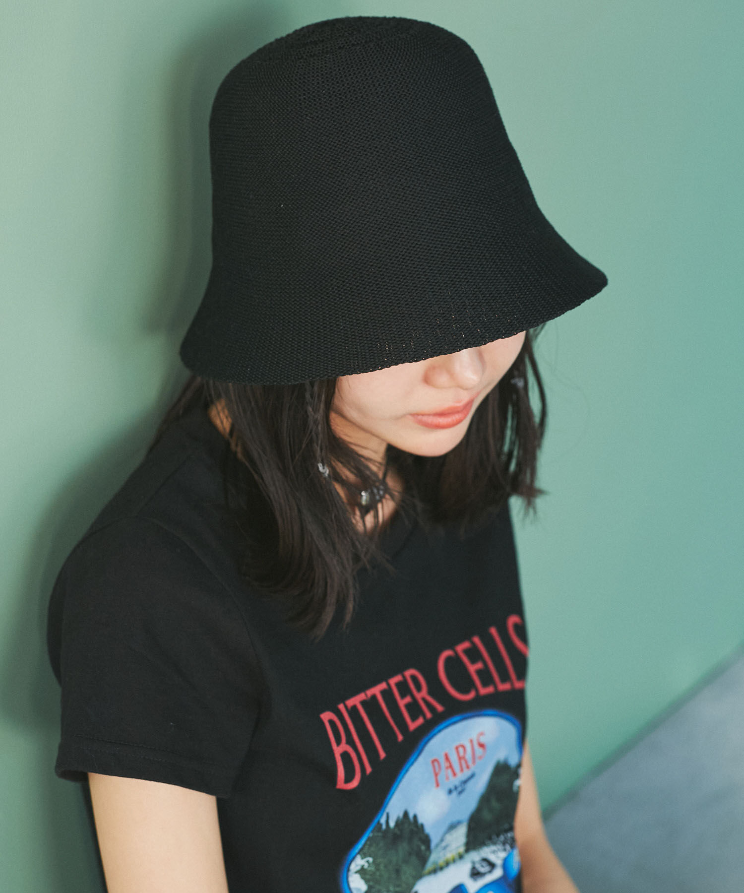 VIS「サーモベル型バケットハット【手洗いOK】」|ハット|ブラック(01)