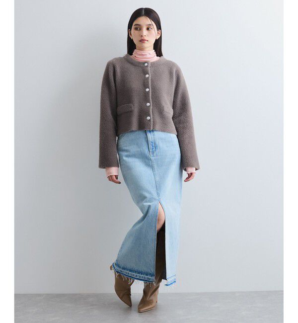 VIS「【静電気防止/洗える 】ハイネック裏起毛テレコカットソー」|Tシャツ・カットソー|